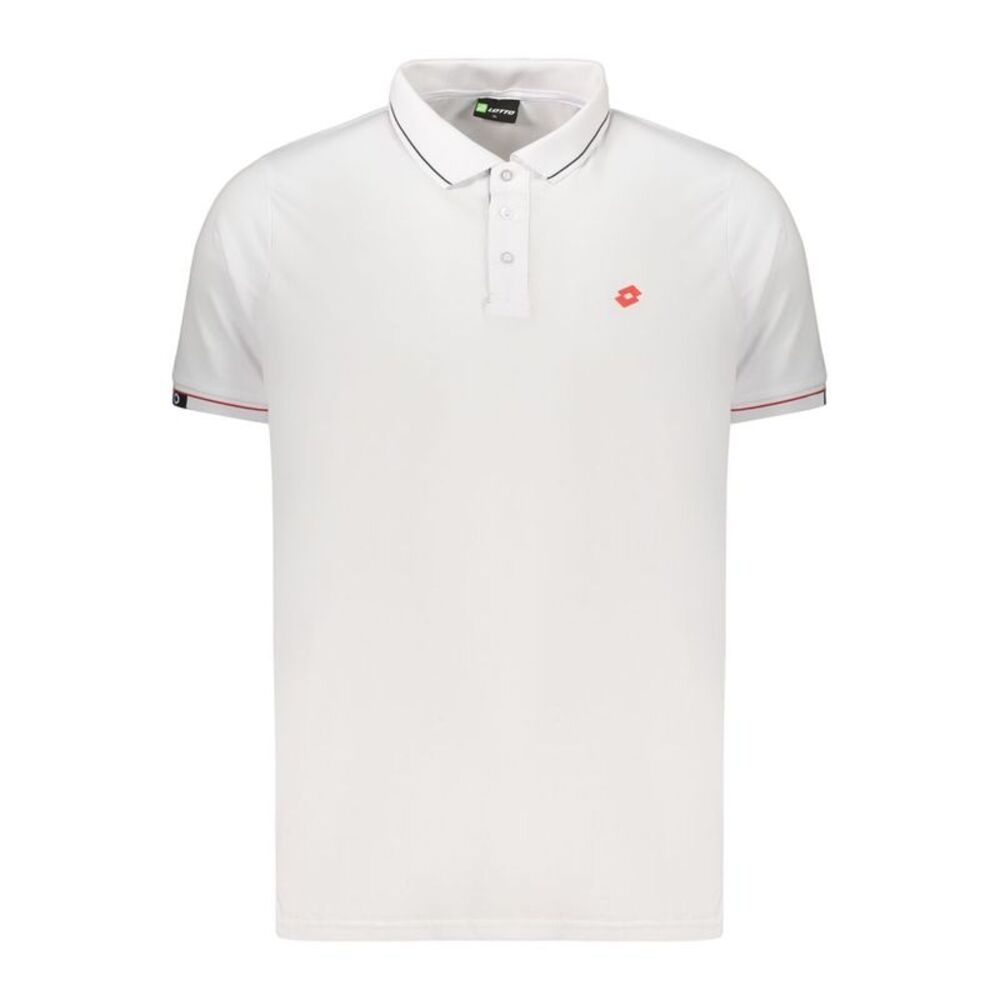 Lotto White Polyester Men's Polo Men's Shirt